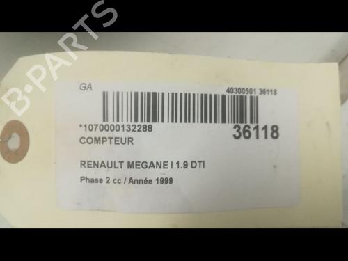 Used Instrument cluster RENAULT MEGANE I (BA0/1_) 1.9 dTi (BA08, BA0N) (98 hp) 23174760