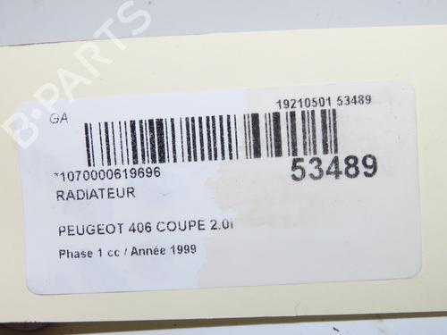 Used Water radiator Water radiator PEUGEOT 406 Coupe (8C) 2.0 16V (135 hp) 40026295 40026295