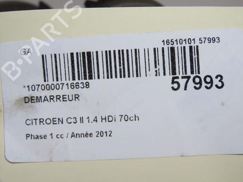 Starter CITROËN C3 II (SC_) 1.4 HDi 70 (SC8HZC, SC8HR0, SC8HP4) | BP36791286M8 - Image 7