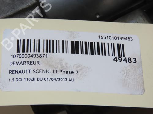 Starter RENAULT SCÉNIC III (JZ0/1_) 1.5 dCi | BP17868017M8