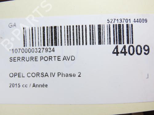 Front right lock OPEL CORSA E (X15) 1.3 CDTI (08, 68) | BP28831563C97 