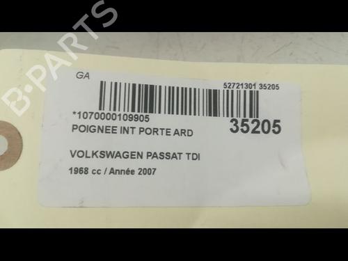 rear-right-interior-door-handle-vw-passat-b6-variant-3c5-20-tdi-16v-3c4839114qznx-2005-2006-2007-2008-2009-2010-2011-9597720 main image