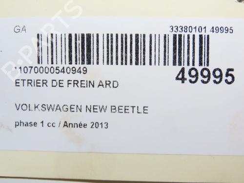 Right rear brake caliper VW BEETLE (5C1, 5C2) 1.6 TDI | BP27487934M106