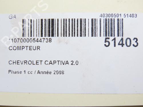 Instrument cluster CHEVROLET CAPTIVA (C100, C140) 2.0 D 4WD | BP28830454C47 - Image 3