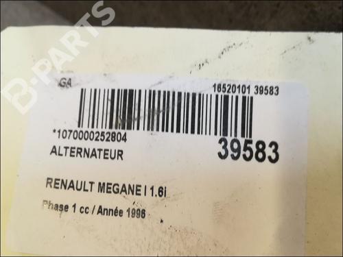 Alternator RENAULT MEGANE I (BA0/1_) 1.6 e (BA0F, BA0S) | BP9611149M7 