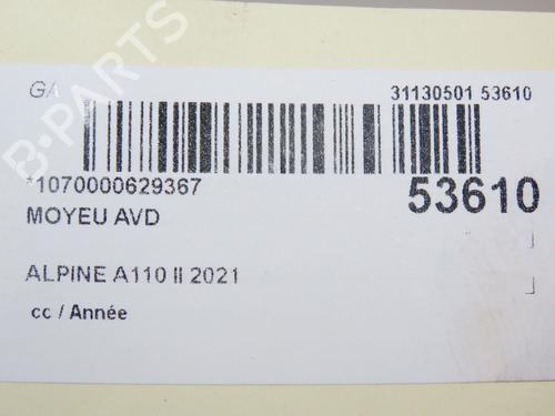 Left front steering knuckle ALPINE A110 II 1.8 S | BP36012535M25 - Image 4