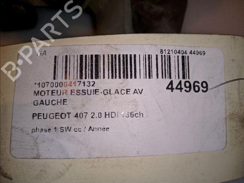 Used Front wiper motor PEUGEOT 407 SW (6E_, 6D_) 2.0 HDi 135 (136 hp) 12234717