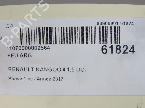 Used Left taillight Left taillight RENAULT KANGOO Express (FW0/1_) 1.5 dCi 75 (FW07, FW10, FW04) (75 hp) 40438012 40438012
