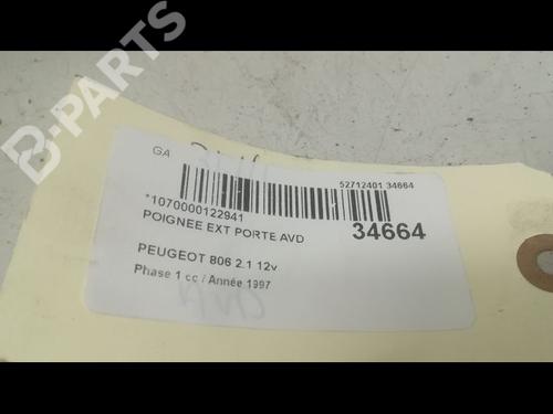 Front right exterior door handle PEUGEOT 806 (221) 2.1 td 12V | BP9598574C129 