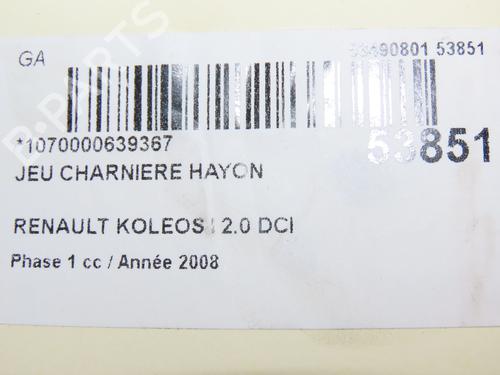 Hinge/Door check strap RENAULT KOLEOS I (HY_) 2.0 dCi 4x4 (HY0K) | BP28832207C146 