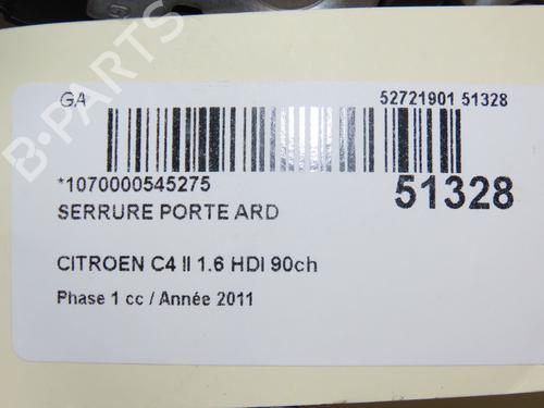 Rear right lock CITROËN C4 II (NC_) 1.6 HDi 90 | BP19089497C99 
