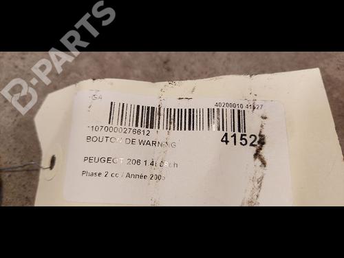 Warning switch PEUGEOT 206 Hatchback (2A/C) 1.4 16V | BP9613568I22 