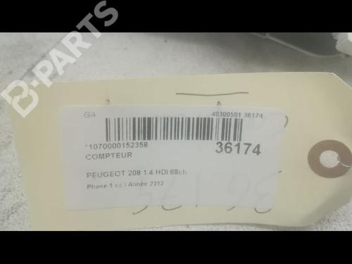 Instrument cluster PEUGEOT 208 I (CA_, CC_) 1.4 HDi | BP9600760C47 