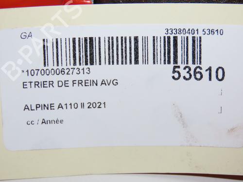 Left front brake caliper ALPINE A110 II 1.8 S | BP36027962M105 - Image 5