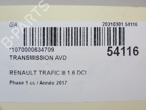 Right front driveshaft RENAULT TRAFIC III Van (FG_) 1.6 dCi 125 (FGMH) | BP28829551M39 