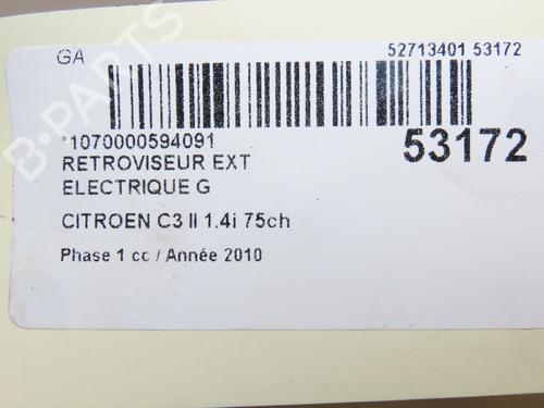 Used Left mirror CITROËN C3 II (SC_) 1.4 (73 hp) 28831463