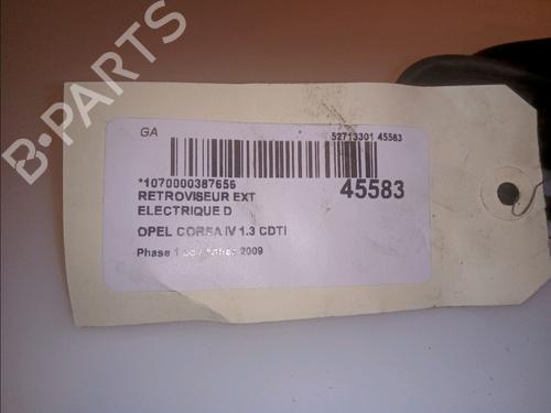 Right mirror OPEL CORSA D (S07) 1.3 CDTI (L08, L68) | BP15643401C27 