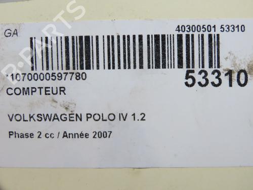 Instrumentenkombination für VW POLO IV (9N_, 9A_) 1.2 (60 hp) 31912128