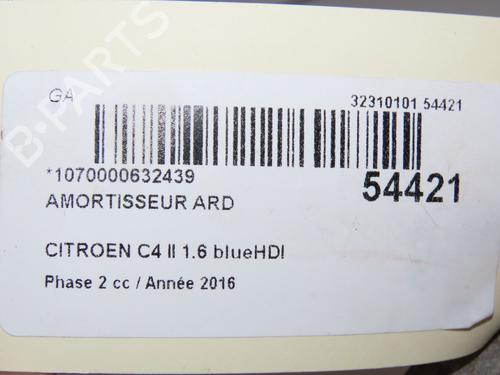 Right rear shock absorber CITROËN C4 II (NC_) 1.6 BlueHDi 100 | BP28829887M19 