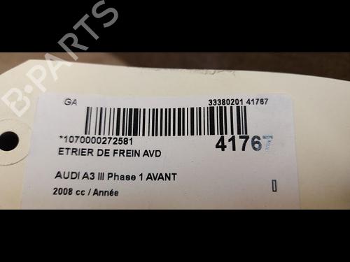 Right front brake caliper AUDI A3 (8P1) 2.0 TDI 16V quattro | BP14877523M104 