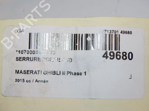 Used Front right lock Front right lock MASERATI GHIBLI III (M157) 3.0 D (275 hp) 17214533 17214533