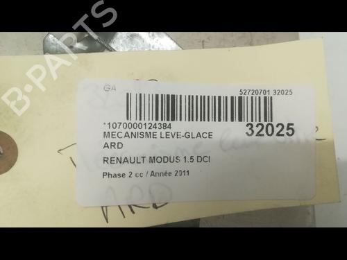 Used Rear right window mechanism RENAULT MODUS / GRAND MODUS (F/JP0_) 1.5 dCi 75 (75 hp) 9598683