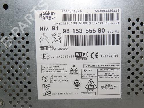 Radio PEUGEOT PARTNER Tepee 1.6 BlueHDi 100 | BP31120533E6 