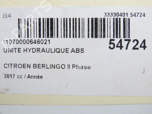 ABS pump CITROËN BERLINGO MULTISPACE (B9) 1.2 PureTech 110 | BP36283594M43  - Image 9