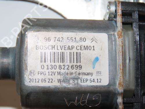 Rear left window mechanism PEUGEOT 208 I (CA_, CC_) 1.6 HDi | BP28446318C24