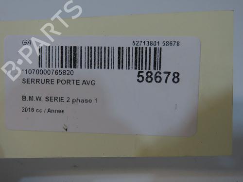 Used Front left lock Front left lock BMW 2 Gran Tourer (F46) 216 d (116 hp) 40110737 40110737