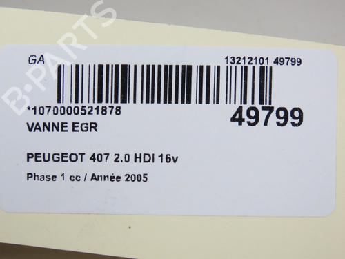 Used Egr Egr PEUGEOT 407 SW (6E_, 6D_) 2.0 HDi 135 (136 hp) 18058451 18058451