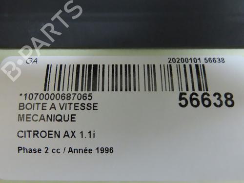 Used Gearbox CITROËN AX (ZA-_) 11 (60 hp) 31372076