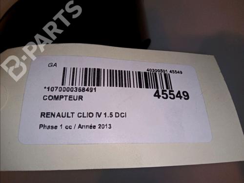 Instrument cluster RENAULT CLIO IV (BH_) 1.5 dCi 90 | BP11101406C47 