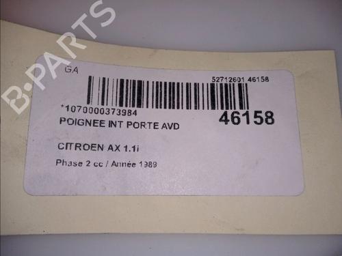 Used Front right interior door handle Front right interior door handle CITROËN AX (ZA-_) 11 (54 hp) 23175926 23175926