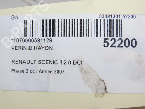 Gassdemper Bakluke RENAULT SCÉNIC II (JM0/1_) 2.0 dCi (JM1K) (150 hp) 28832282