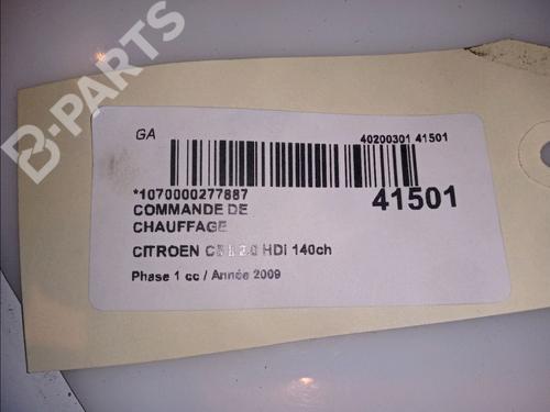 AC Styreenhet / Manøvreringsenhet CITROËN C5 III (RD_) 2.0 HDi 140 (RDRHF8, RDRHFA, RDRHA8, RDRHAJ) | BP11101013I5 