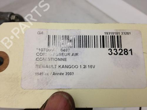 Used AC compressor RENAULT KANGOO (KC0/1_) 1.2 16V (KC05, KC06, KC03, KC0T, KC0W, KC1D) (75 hp) 23172277