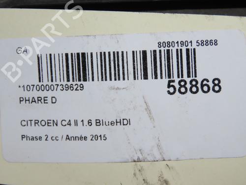 Faro derecho Faro derecho CITROËN C4 II (NC_) 1.6 BlueHDi 120 (120 hp) 36511111 36511111