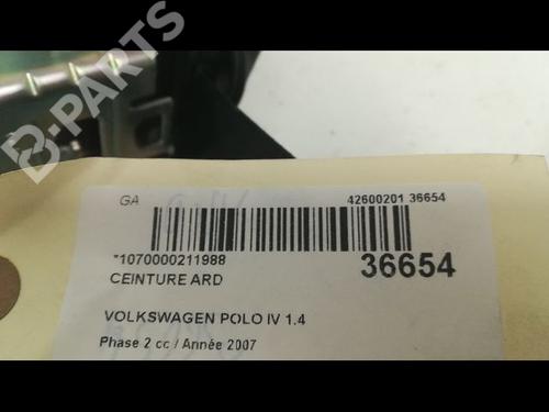 Rear right belt tensioner VW POLO IV (9N_, 9A_) 1.4 TDI | BP9604818C90 