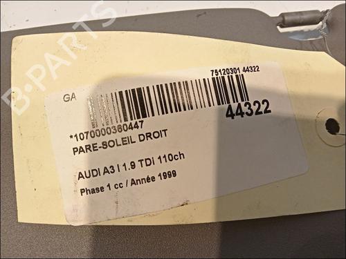 Right sun visor AUDI A3 (8L1) 1.9 TDI | BP11103856I2 