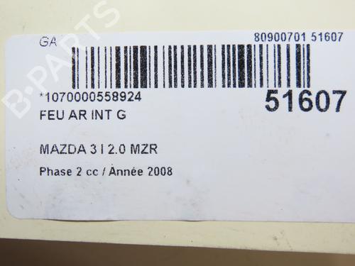 Left tailgate light MAZDA 3 (BK) 2.0 (BKEP) | BP23086224C79 - Image 5