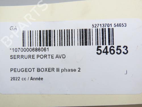 Front right lock PEUGEOT BOXER Van 2.2 BlueHDi 140 | BP30691885C97 - Image 6