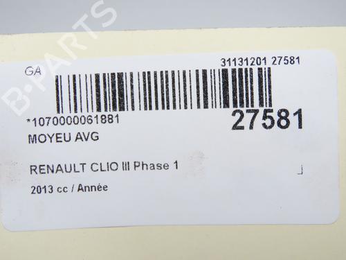 Used Right front steering knuckle Right front steering knuckle RENAULT CLIO III (BR0/1, CR0/1) 1.5 dCi (75 hp) 33893116 33893116