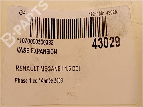Expansion tank RENAULT MEGANE II (BM0/1_, CM0/1_) 1.5 dCi (BM0F, BM0T, BM2B, CM0F, CM0T) | BP9616499C120 