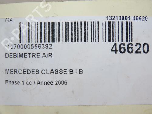 Mass air flow sensor MERCEDES-BENZ B-CLASS Sports Tourer (W245) B 180 CDI (245.207) | BP23086163M95 