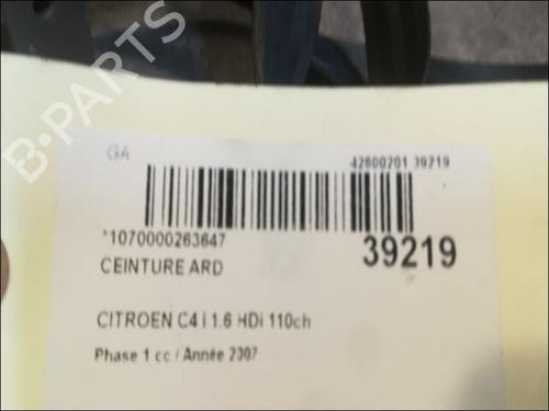Høyre bak beltestrammer CITROËN C4 Coupe (LA_) 1.6 HDi (109 hp) 9611698