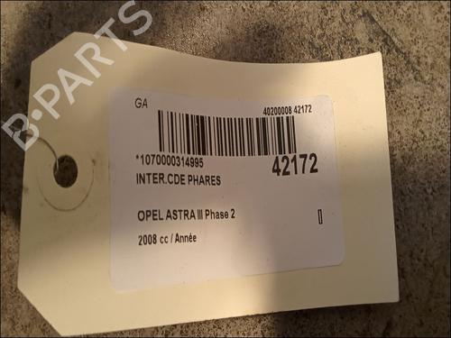 Used Headlight switch OPEL ASTRA H (A04) 1.7 CDTI (L48) (125 hp) 9617840