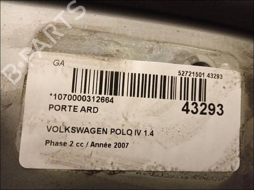 Used Right rear door VW POLO (9N_, 9A_) 1.4 TDI (70 hp) 23176892