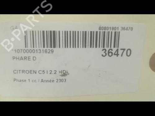 Right headlight CITROËN C5 I (DC_) 2.2 HDi (DC4HXB, DC4HXE) | BP23177645C29 - Image 3