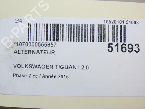 Alternator VW TIGUAN (5N_) 2.0 TDI | BP28801427M7